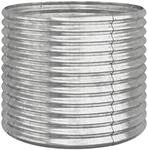 vidaXL Pflanzk&uuml;bel Verzinkter Stahl 80x80x68 cm Silber 318862