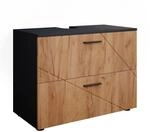 Vicco Waschbeckenunterschrank Irma Anthrazit/Eiche 80 x 59 cm