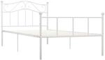 vidaXL Bettgestell Wei&szlig; Metall 100x200 cm618286