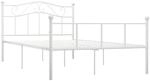 vidaXL Bettgestell Wei&szlig; Metall 120x200 cm618287