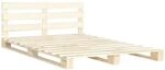 vidaXL Palettenbett Massivholz Kiefer 140x200 cm619011