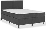 vidaXL Boxspring-Bettgestell Grau Stoff 140x200 cm621160
