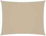 vidaXL Sonnensegel Oxford-Gewebe Rechteckig 3x4,5 m Beige 135156