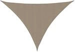 vidaXL Sonnensegel Oxford-Gewebe Dreieckig 4x5x5 m Taupe 135454