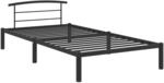 vidaXL Bettgestell Schwarz Metall 90x200 cm Modell 1618425