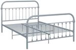 vidaXL Bettgestell Grau Metall 120x200 cm Modell 1618275
