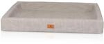 Knuffelwuff Hundebett Austin Orthop&auml;disch Kunstleder XL 105 x 80cm Grau