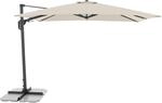 Doppler Ampelschirm 310 cm x 210 cm Natur mit Dreh- & Neigungsfunktion