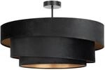 Lindby Deckenlampe Jusari 9639633 Modern in Schwarz aus Textil 3-flammig E27