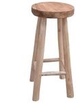 vidaXL Barhocker Teak Massivholz 244545