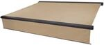 MCW Kassetten-Markise H124 Volant Ausfahrbar 4x3m Polyester Creme Anthrazit