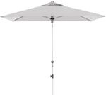 Doppler Balkonschirm Expert 220 cm x 140 cm Hellgrau mit Kurbelmechanik