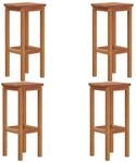 vidaXL Barhocker 4 Stk Massivholz Akazie 3115989