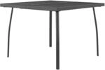 vidaXL Gartentisch Anthrazit 100x100x72 cm Stahlgitter 362732