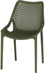 Siena Garden Stapelstuhl District mit Armlehnen Olive