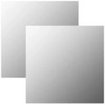 vidaXL Wandspiegel 2 Stk 60x60 cm Quadratisch Glas 3051624