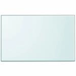 vidaXL Tischplatte aus Geh&auml;rtetem Glas Rechteckig 1000x620 mm 243633