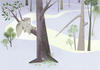 Komar Vliesfototapete Dumbo Sleep on Tree 400 cm x 280 cm
