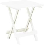 vidaXL Gartentisch Klappbar Wei&szlig; 45x43x50 cm Kunststoff 48808