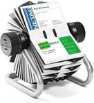 Durable Visifix Rollkartei f&uuml;r 400 Visitenkarten Register A-Z Silber