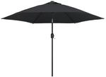 vidaXL Sonnenschirm mit Metall-Mast 300 cm Schwarz 47126