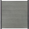 GroJa BasicLine Stecksystem Komplettset 180 x 180 cm Grey Ash Cut Grau
