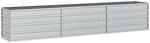 vidaXL Garten-Hochbeet 240x40x45 cm Verzinkter Stahl Silber 316889