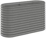 vidaXL Hochbeet Pulverbeschichteter Stahl 114x40x68 cm Grau 1094572