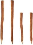 Aquagart 5 Holzpfosten F&uuml;r Staketenzaun 1,5m I Durchmesser 6-9cm I Zaunpfosten Aus