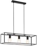 Lindby Pendelleuchte Emily 9624257 Modern in Schwarz aus Metall 3-flammig E27