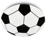 Brilo LED Deckenleuchte Soccer Neutralwei&szlig; Fu&szlig;ball Motiv 27,5 cm Wei&szlig;-Schwarz