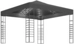 vidaXL Gartenzelt mit LED-Lichterkette 3x3 m Anthrazit