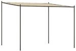 vidaXL Pavillon Beige 3x3 m 180 g/m2 Stoff und Stahl