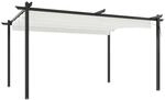 vidaXL Pavillon mit Ausziehbarem Dach 4x3 m Creme
