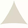 AMANKA Polyester Sonnensegel Wasserabweisend - 3 x 3 x 3 m Dreieck Beige