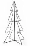 vidaXL Weihnachtsbaum in Kegelform 160 LEDs Indoor Outdoor 78x120 cm