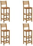 vidaXL Barhocker 4 Stk Massivholz Akazie 310286