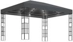 vidaXL Pavillon mit LED-Lichterkette 3x4 m Anthrazit