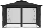vidaXL Pavillon mit Netz 300x300x265 cm Anthrazit