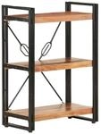 vidaXL B&uuml;cherregal 3 F&auml;cher 60x30x80 cm Akazie Massivholz 320613