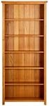 vidaXL B&uuml;cherregal 6 F&auml;cher 80x22,5x180 cm Massivholz Eiche