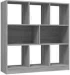 vidaXL B&uuml;cherregal Grau Sonoma 97,5x29,5x100 cm Holzwerkstoff