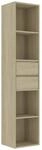 vidaXL B&uuml;cherregal Sonoma-Eiche 36x30x171 cm Holzwerkstoff 802870