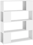 vidaXL B&uuml;cherregal Raumteiler Wei&szlig; 100x24x124 cm