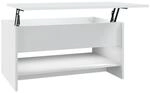 vidaXL Couchtisch Wei&szlig; 80x50x40 cm Holzwerkstoff 809656