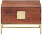 vidaXL Couchtisch Honigbraun 67x67x45 cm Akazie Massivholz