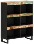 vidaXL Beistelltisch 85x33x107 cm Altholz Massiv 352903