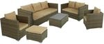 Garden Pleasure Sitzgruppe Murcia 6-teilig Braun