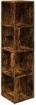 vidaXL Eckregal R&auml;uchereiche 33x33x132 cm Holzwerkstoff