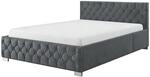 Juskys Polsterbett Nizza 180 x 200 cm mit Bettkasten & LED Beleuchtung in...